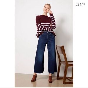 Citizens Of Humanity Lyra wide leg frayed edge jeans